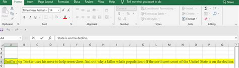 How To Fit Long Text In Excel Spreadsheets Geeksforgeeks