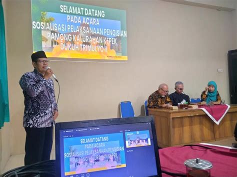 Sosialisasi Pengisian Pamong Kalurahan Kepek Jabatan Dukuh Trimu