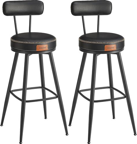 Vasagle Ekho Collection Swivel Bar Stools Set Of Counter Bar