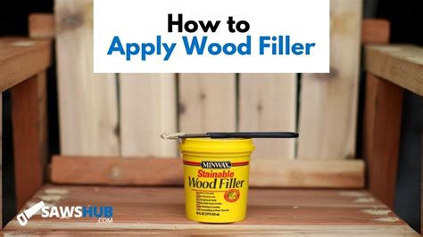 How To Apply Wood Filler To Fill Nail Holes Youtube