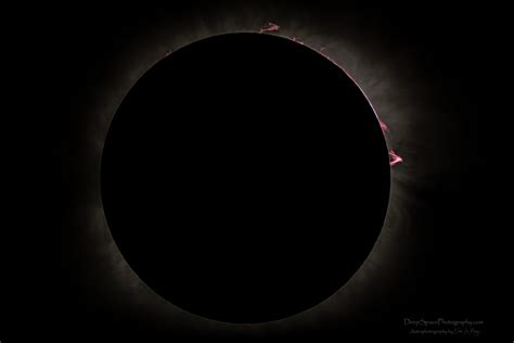 2024 Total Solar Eclipse Chromosphere Prominences At 3rd Contact