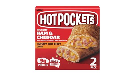 Hot Pockets Frozen Hickory Ham Cheese Crispy Buttery Crust Sandwiches Ct Delivery Near