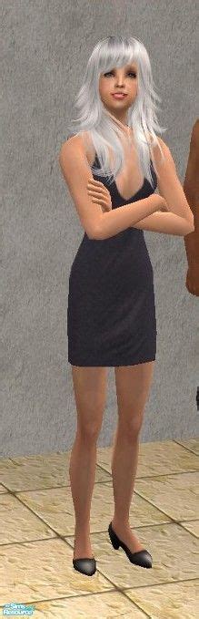 The Sims Resource Base Game Black Skirt With Shoes For Elders