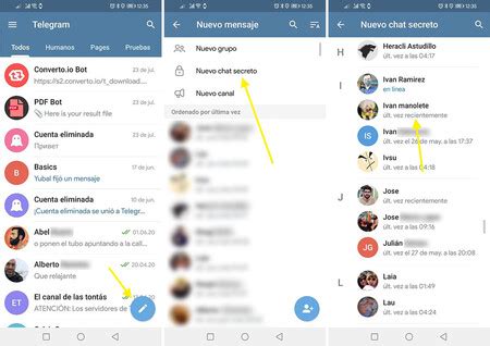 Cómo crear un chat secreto en Telegram