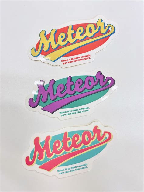 Meteor on Twitter お知らせ Meteorオリジナルグッズ準備中 次にご紹介するのは ステッカーラバー