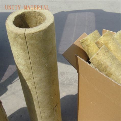 Rock Wool Pipe Insulated Material For Industrial Thermal Insulation Pipe Use China 140kgm3