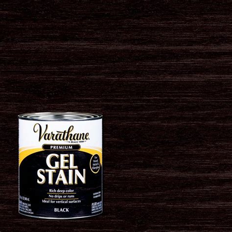 Varathane Qt Black Wood Interior Gel Stain The Home Depot