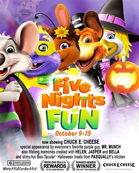 Chuck E Cheese Announces Five Nights Of Fun In Anticipation Of Fnaf