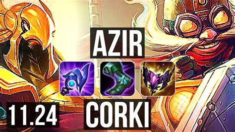 Azir Vs Corki Mid 39m Mastery 900 Games 626 Euw Master 11