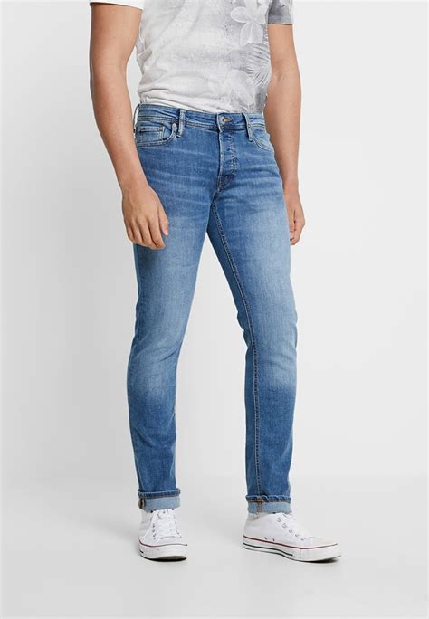 Jack And Jones Jjiglenn Jjoriginal Jean Slim Blue Denim Denim Bleu