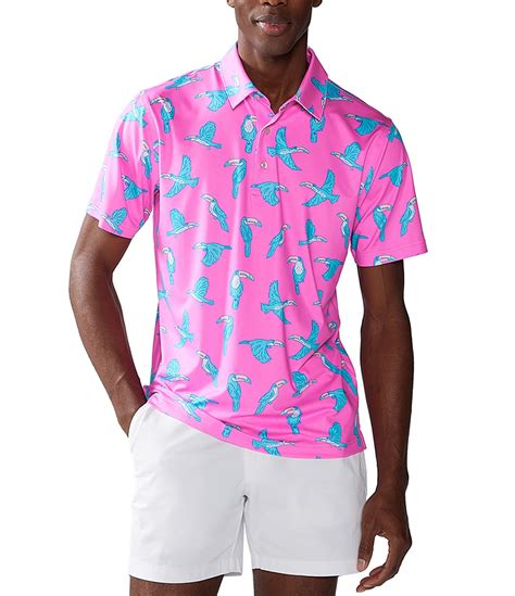 Chubbies Toucan Short Sleeve Performance Polo Shirt Dillards