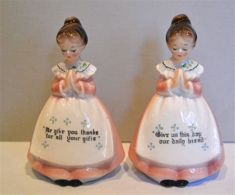 Bargain John S Antiques Pink Prayer Lady Small Salt And Pepper