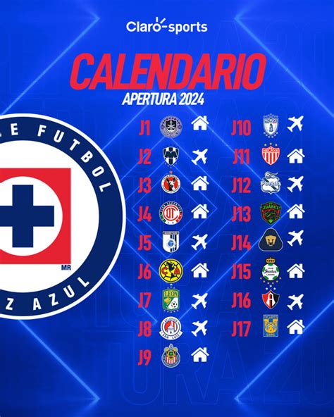 Calendario De Cruz Azul Apertura 2024 Todos Los Partidos Fechas Y Horarios De La Máquina En La