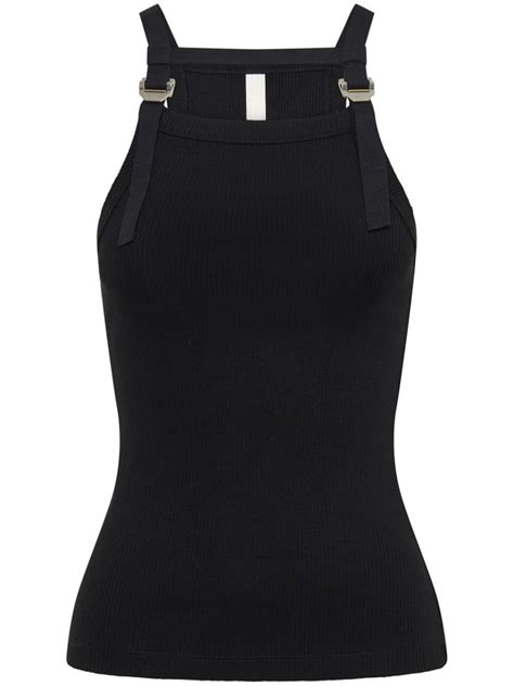 Dion Lee Regata Canelada Black In Dion Lee Ribbed Tank Tops