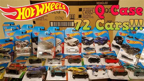 Unboxing Hot Wheels 2017 Q Case 72 Car Assortment Last Box Of 2017 Hot