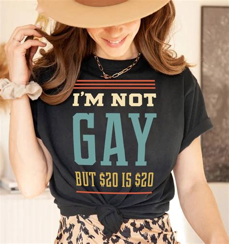 I M Not Gay But Is Vintage T Shirt Lesbian Shirt Etsy