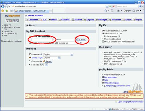 Creating A Mysql Database Using Xampp Complete Concrete Concise