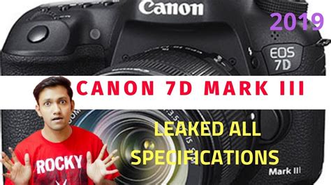 Canon EOS 7D mark iii expected Specifications! - YouTube