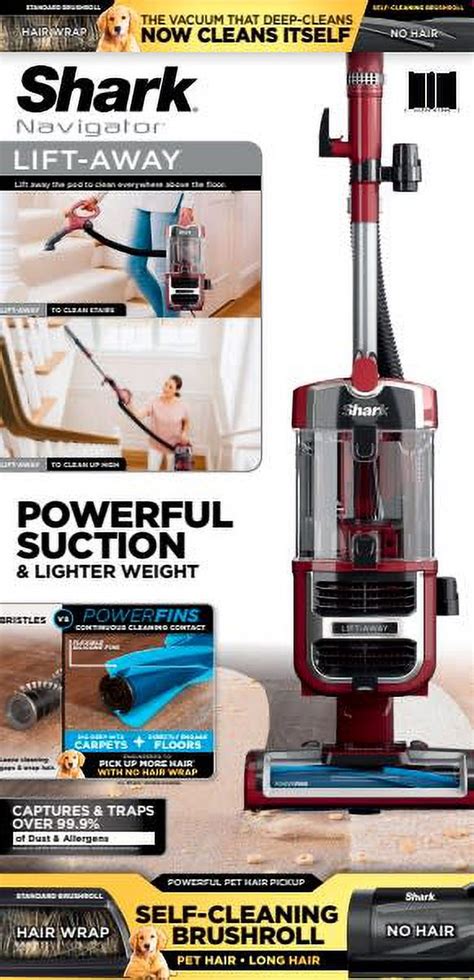 Shark® Navigator® Lift Away® Upright Vacuum Cleaner With Self Cleaning Brushroll Zu660