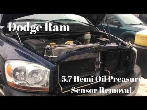 Dodge Ram Hemi Oil Pressure Sensor Removal Youtube