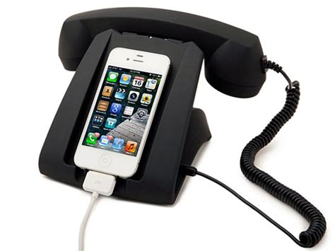 RETRO HANDSET DOCK DESK SMARTPHONE MOBILE CELL PHONE iPHONE 3.5mm ...