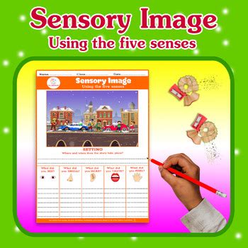 Sensory Image Using Five Senses Smell Hear Feel Taste See Look Touch