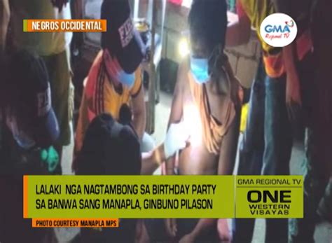 One Western Visayas Lalaki Nga Nagtambong Sa Birthday Party Ginbuno