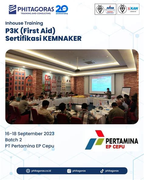 Inhouse Training P3K First Aid Sertifikasi KEMNAKER PT Pertamina EP