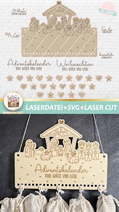 Laserdateien Weihnachten Und Winter Laser Cut SVG