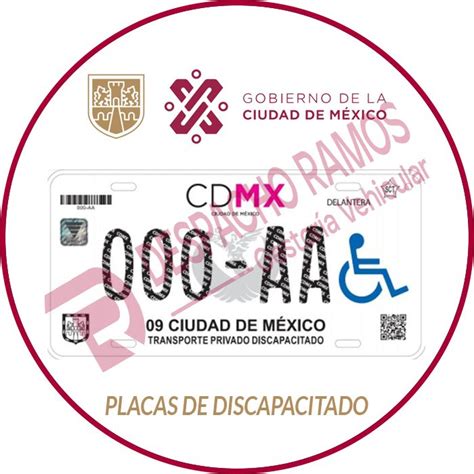 Placas De Discapacitado De La Cdmx 2024 Gestoría Vehicular Despacho Ramos