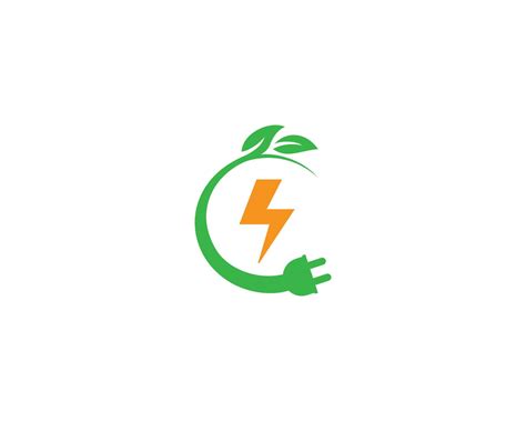 Green Energy Electrical Plug And Eco Energy Power Logo Design Vector Template 13318505 Vector