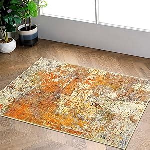 Lahome Modern Abstract Area Rug X Small Bathroom Rugs Washable