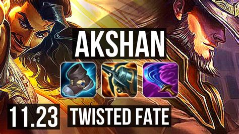 Akshan Vs Tf Mid Solo Kills Winrate Br Master