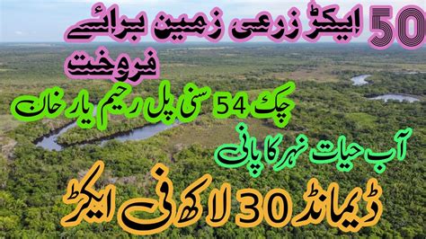 Agriculture Land For Sale Acar Rahim Yaar Khan Zarai Zameen For