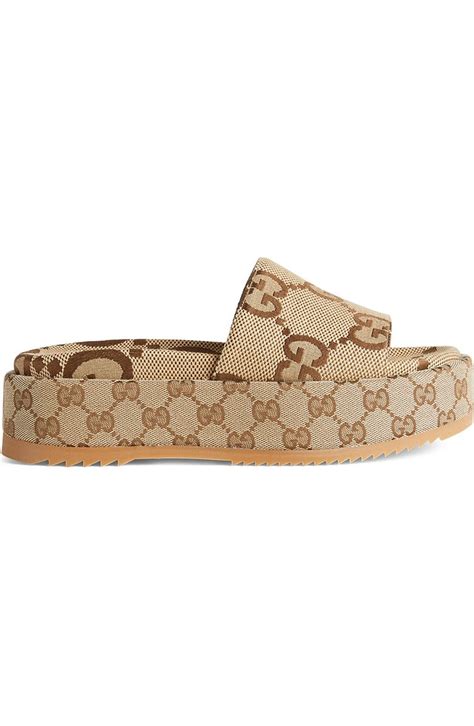 Gucci Angelina Gg Logo Platform Slide Sandal Women Nordstrom