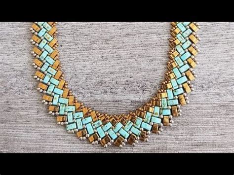 Half Tila Beaded Necklace Diy Tutorial Youtube