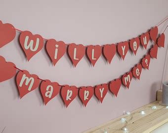 Marry Me Banner Etsy