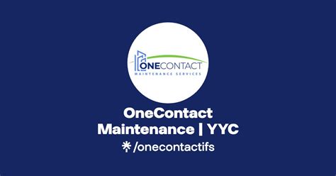 OneContact Maintenance YYC Instagram Facebook Linktree