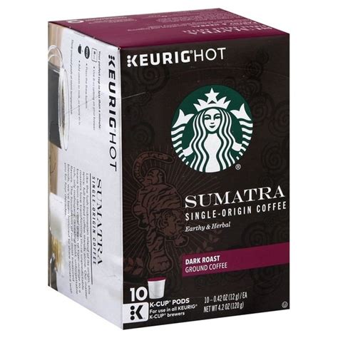 Starbucks Dark Roast K Cup Coffee Pods Sumatra For Keurig Brewers 10