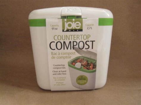 Joie Msc Countertop Easy Open Compost Bin Container 91oz Capacity Ebay