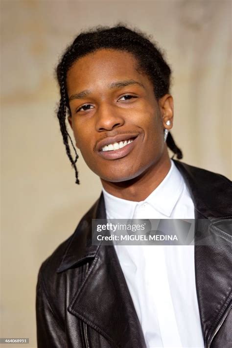 Us Rapper Asap Rocky Poses During Christian Dior Haute Couture News