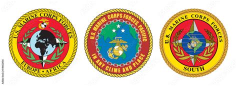 Vector Seal Of The United States Marine Corps Forces Europe And Africa Us Marine Forces Pacific