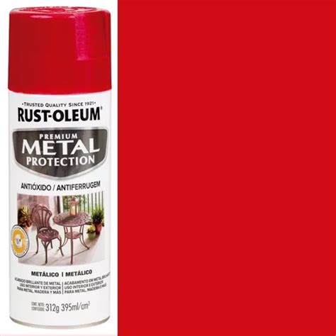 Spray metálico Rust Oleum Premium 312g cor vermelha maçã MercadoLivre