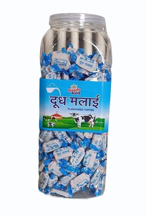 White Rectangular Kandy King Doodh Malai Flavoured Toffee Packaging