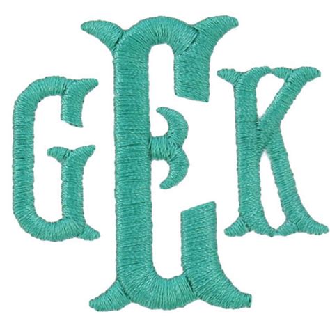 Fishtail Bold Embroidery Font Monogram Machine Embroidery Font Etsy