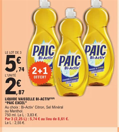 Promo Liquide Vaisselle Bi Activ Chez E Leclerc Express