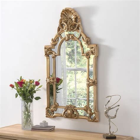 Shell Crested Framed Wall Mirror Gold £25000 Mirror Shop