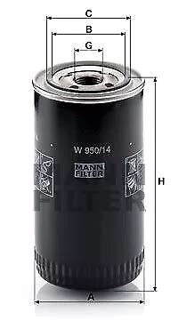 MANN FILTER ÖLFILTER MOTORÖLFILTER Filter W950 14 für Nissan Pick UP