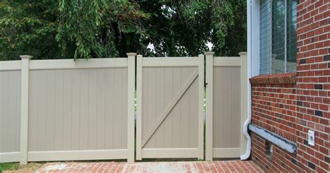 Tan Traditional Privacy Fence Smucker Fencing