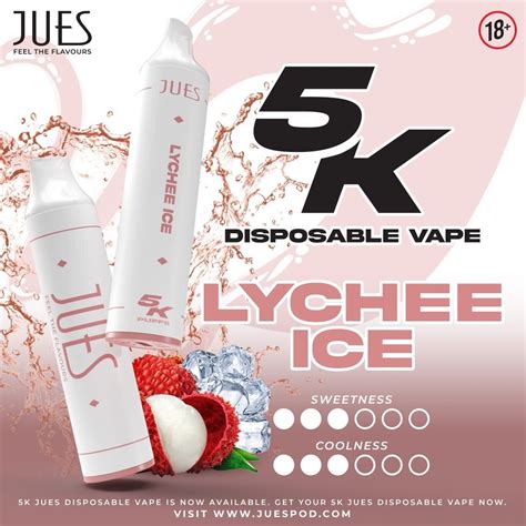 Poddis Jues K Disposable Puffs Lychee Ice Ml